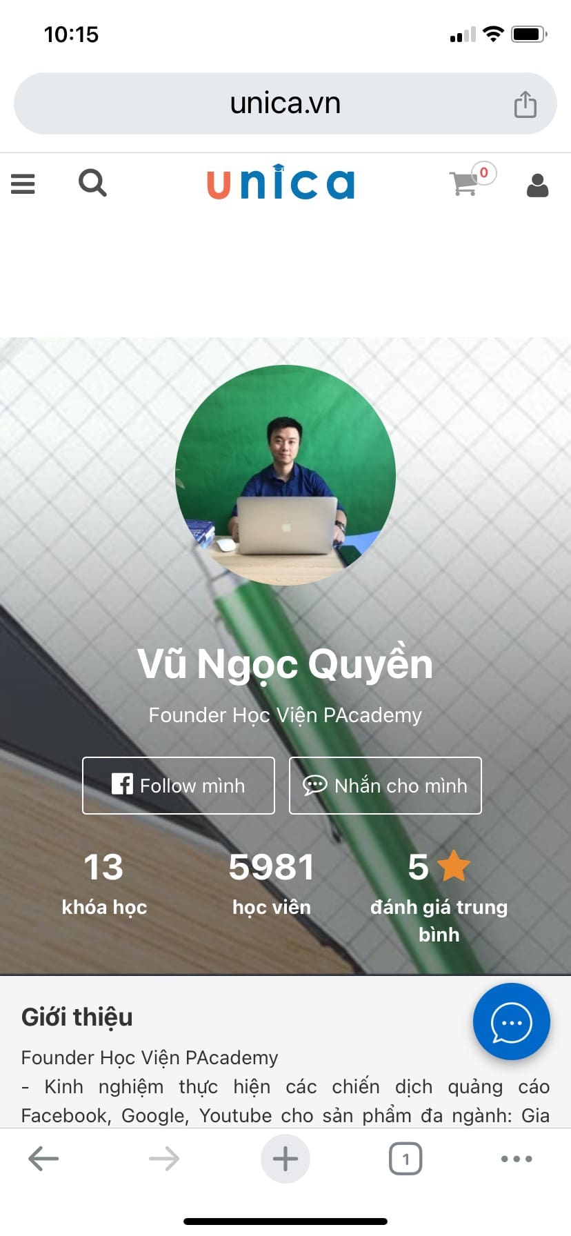 Khóa Gia Tăng Thu Nhập Tiếp Thị Liên Kết Với SEO Youtube 12 phản hồi của học viên vungocquyen.com