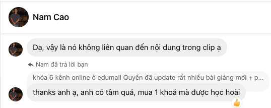 Khóa Gia Tăng Thu Nhập Tiếp Thị Liên Kết Với SEO Youtube 41 phản hồi của học viên vungocquyen.com