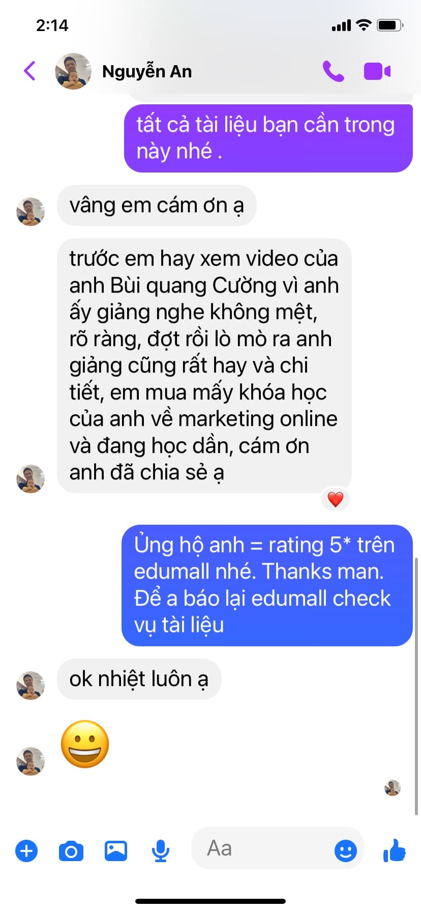 Khóa Gia Tăng Thu Nhập Tiếp Thị Liên Kết Với SEO Youtube 17 phản hồi của học viên vungocquyen.com