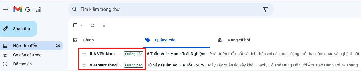 Quảng cáo Gmail - Giải pháp thay thế Email Marketing ? 6 email marketing gmail